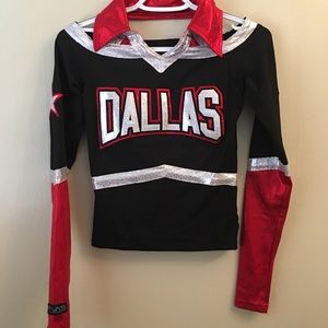 DALLAS cheerleader top Victory Athletics Spirit S
